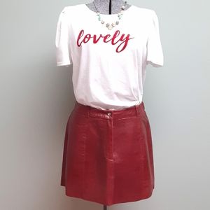 EXPRESS 《Leather Skirt》